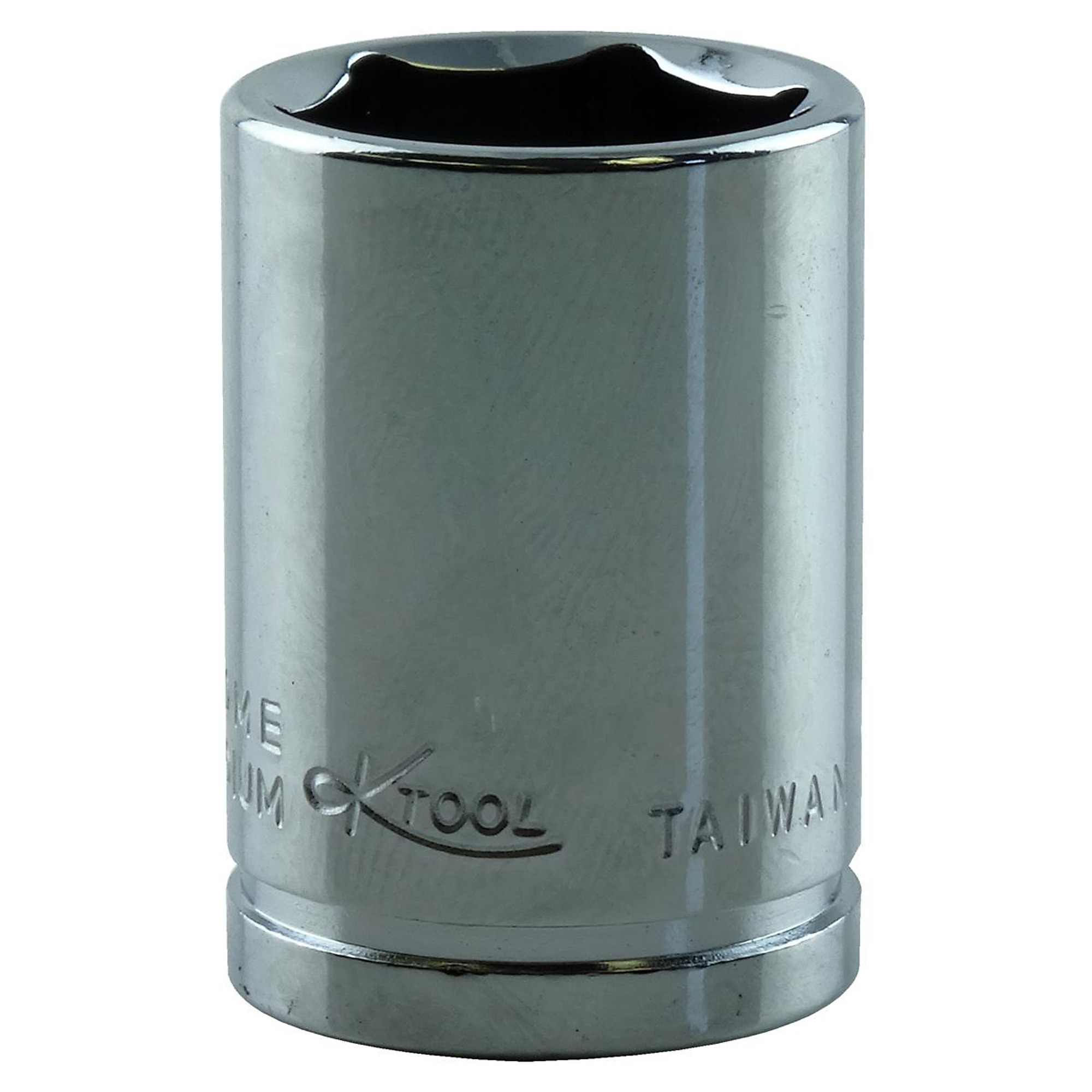 K Tool International 3/8in. Drive 6-Point Socket — 11mm, Chrome Vanadium Steel, Model# KTI27111